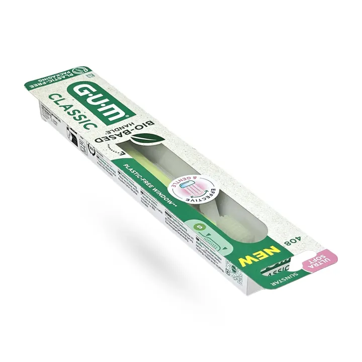 Gum brosse à dents biosourcée ultra souple classic 408 Gum brosse à dents biosourcée ultra souple classic 408