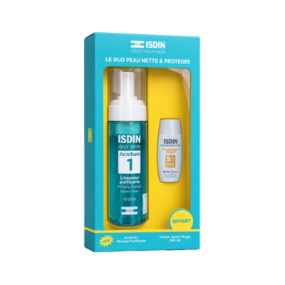 ISDIN Coffret Acniben Mousse Purifiante 150ml + Fusion Water Magic Gratuit