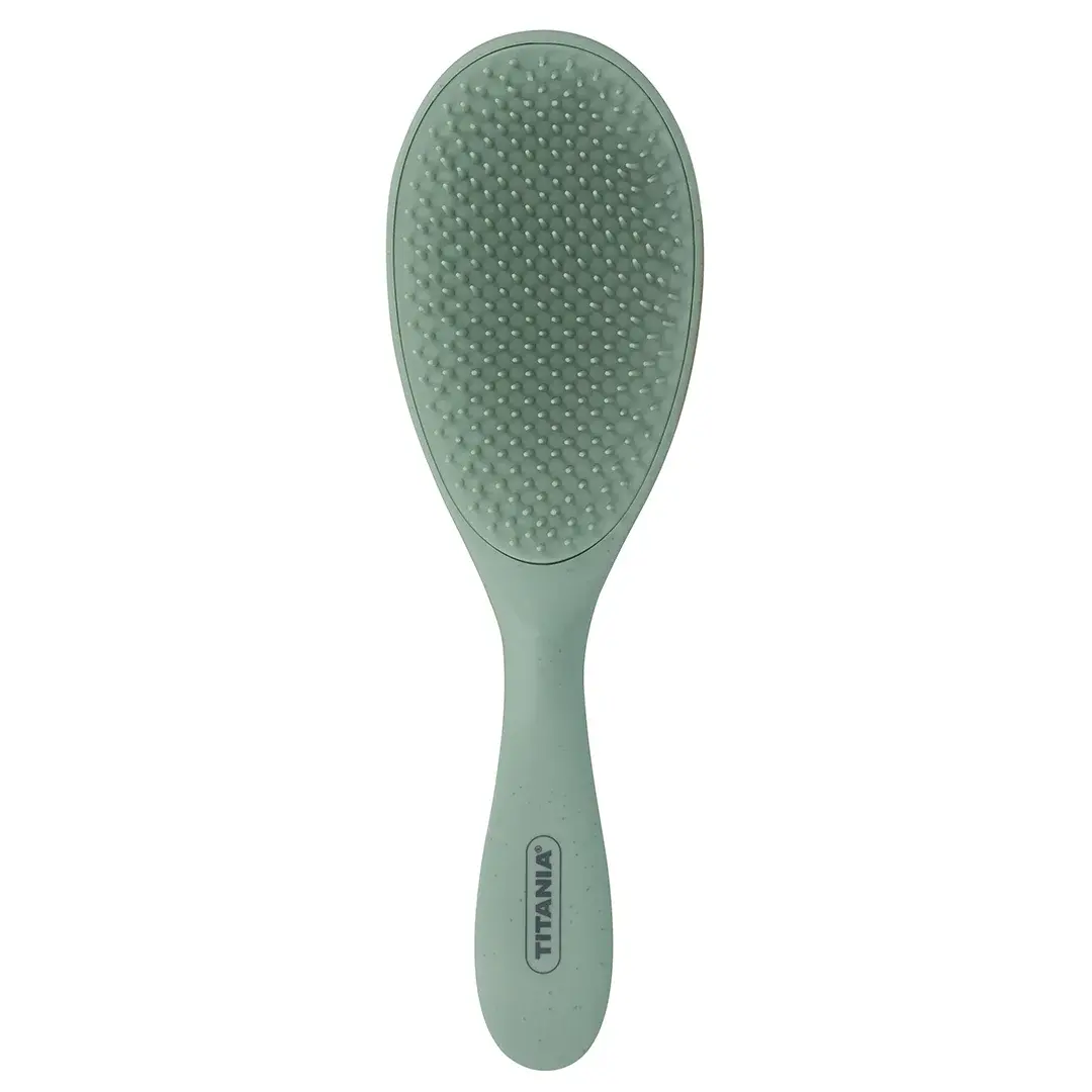 Titania brosse a demeler en plastique recycle collection vert doux - 2883 Titania brosse a demeler en plastique recycle collection vert doux - 2883