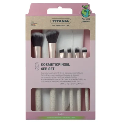 Titania Set de 6 Pinceaux + Pochette - 2924