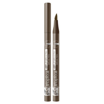 Topface Pro Comb & Fill Stylo à Sourcils Effet Microblading Ash Graphite 003