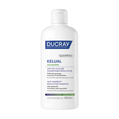 Ducray Kelual Squanorm Shampoing Traitant Régulateur Pellicules Grasses 200ml