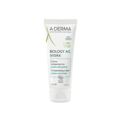 ADERMA Biology AC Hydra Crème Compensatrice Ultra-Apaisante Bio 40ml