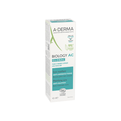 A-DERMA BIOLOGY AC GLOBAL SOIN MATIFIANT ANTI IMPERFECTIONS 40ML