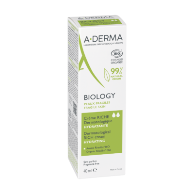 A-DERMA BIOLOGY Creme riche hydratante peaux fragiles 40ml