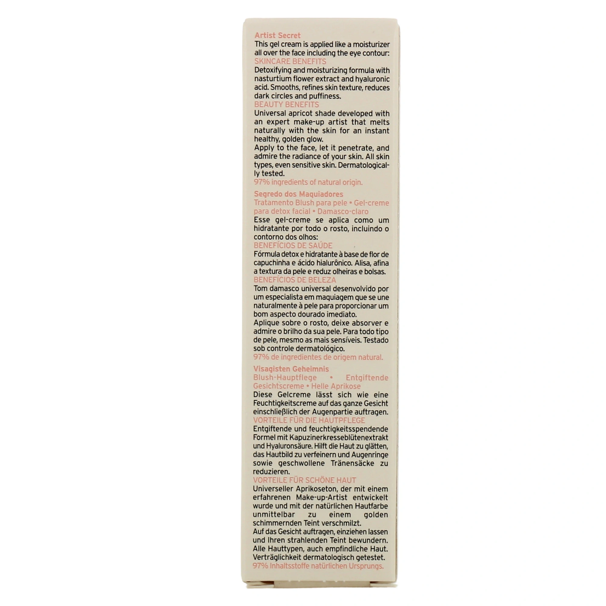 Embryolisse secret de maquilleurs soin blush de peau abricot lumière 30ml Embryolisse secret de maquilleurs soin blush de peau abricot lumière 30ml