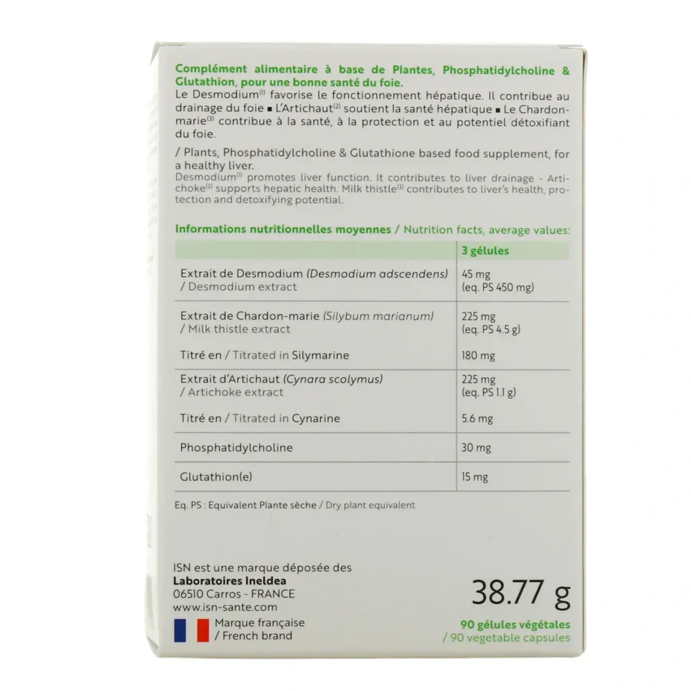 Ineldea hepatobil détoxification du foie 90 gelules