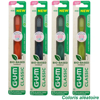 Gum Brosse à Dents Biosourcée Ultra Souple Classic 408